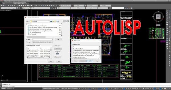 Autolisp là gì?-Hướng dẫn cách cài đặt và thêm lisp trong Autocad