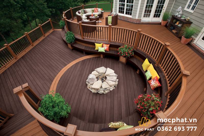 Sàn gỗ tự nhiên ngoài trời