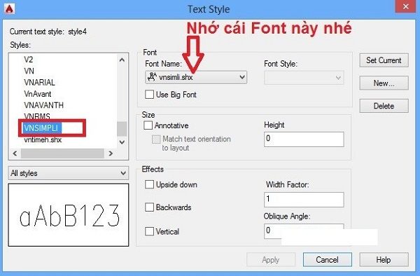 Sửa lỗi font Cad nhanh và hiệu quả