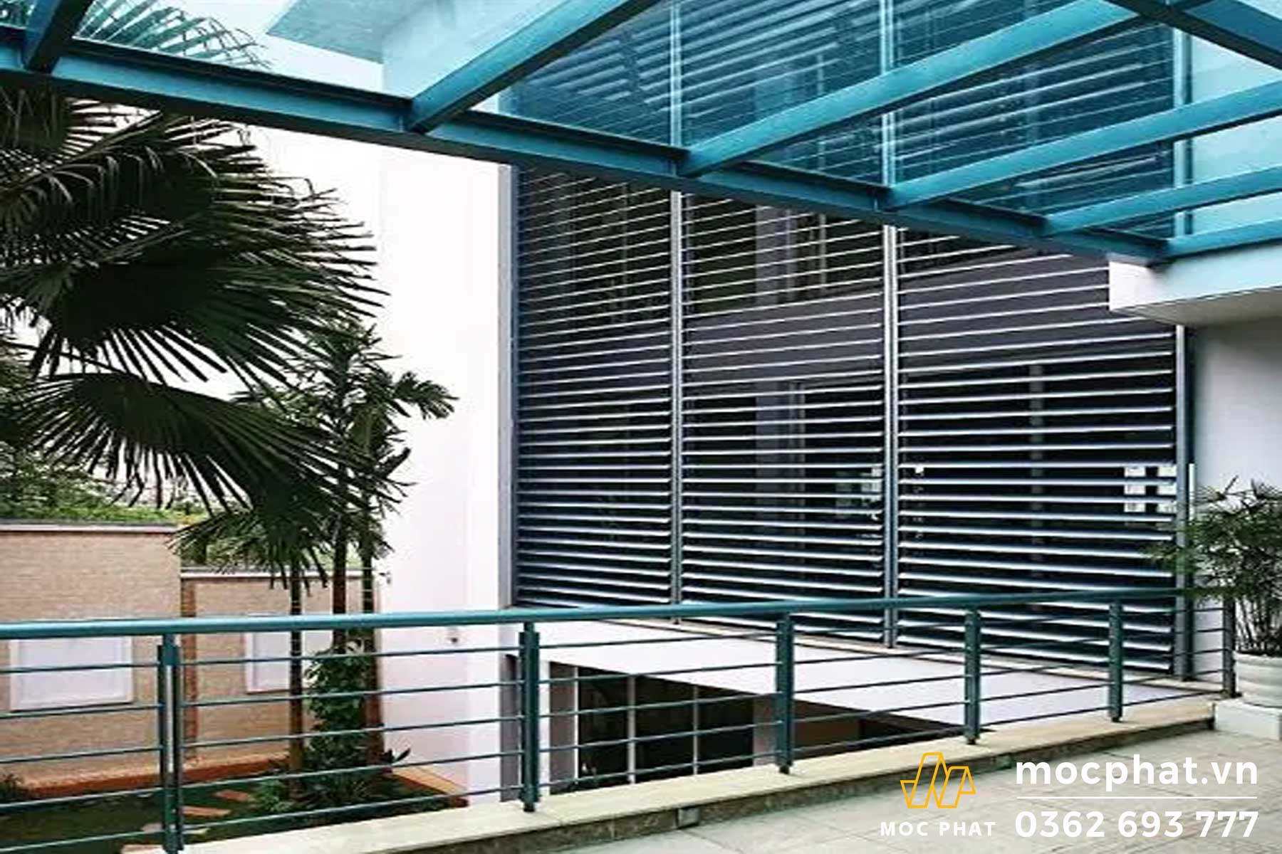 Hình 3. Lam nhôm chắn gió