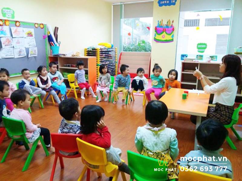 Sàn gỗ nhựa cho trường mầm non