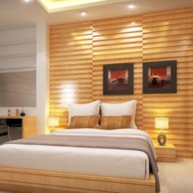 ốp tường gỗ công nghiệp