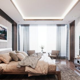 Nội thất phòng ngủ gỗ óc chó
