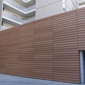 Nhựa ốp tường gỗ ngoài trời