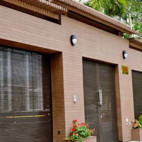 Nhựa ốp tường gỗ ngoài trời