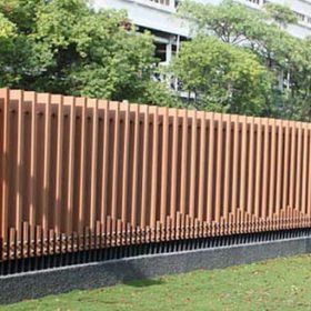 hàng rào bằng gỗ nhựa composite