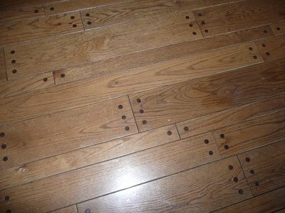 Wood Flooring With Round Pegs, Hardwood Floor Identification
