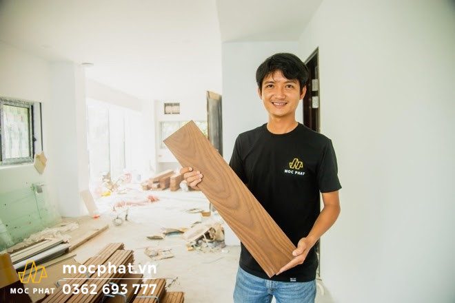 Mộc Phát chuyên thi công sàn gỗ tần bì biến tính chất lượng cao