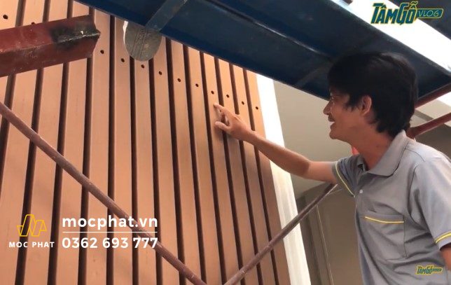 Vá các lỗ khoan vừa bắn vít lại để công trình đạt tính thẩm mỹ cao