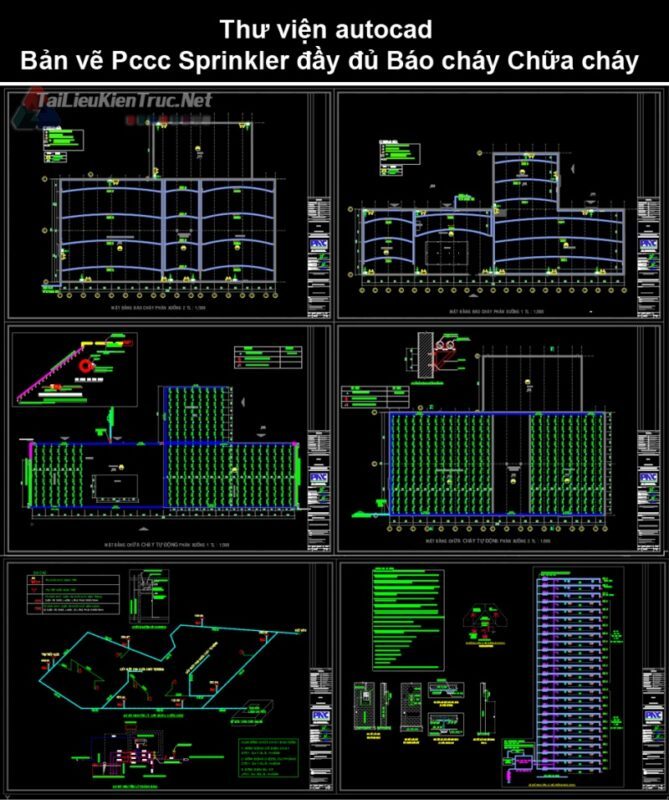 Bản vẽ hệ thống chữa cháy sprinkler