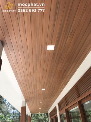 Trần nhựa giả gỗ