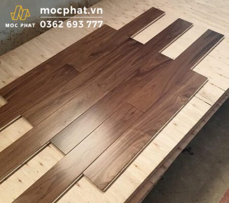 Sàn gỗ óc chó nguyên thanh nhập khẩu Bắc Mỹ